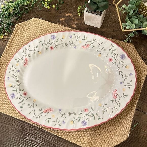 Johnson Bros Fine Porcelain SUMMER CHINTZ‎ Oval Serving Platter 13.75” x 10.5” - Picture 2 of 7
